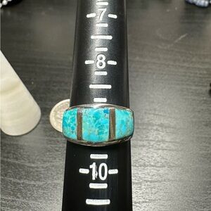 Turquoise 925 Sterling Silver Women's Ring
